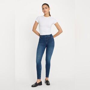 Good American Power Stretch Pull-on Skinny Jeans SZ 2/Medium NWT